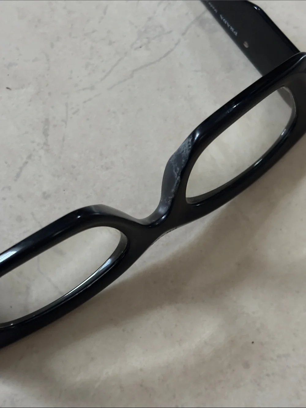 Prada Glossy Black Cat-Eye Sunglasses